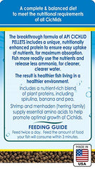 API CICHLID PELLETS textura flotante para ingesta diaria