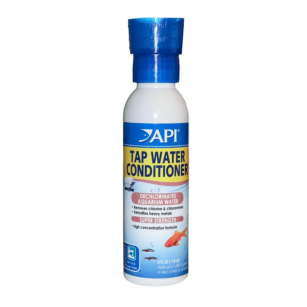 API Acondicionador de Agua para Acuario, botella de 4 onzas, neutraliza cloro y cloraminas.
