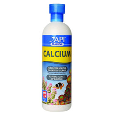 API Marine Calcium: botella de 16 oz para crecimiento de corales y salud del arrecife
