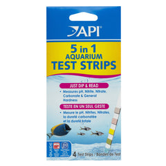 API 5-en-1 en caja de 4 unidades para monitoreo rápido del acuario.
