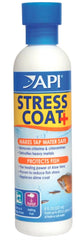 API Stress Zyme 8oz, bote en mesa, añade bacterias beneficiosas.