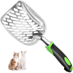 Apidgrowth pala para arena de gato con mango largo, ideal para limpieza rápida.