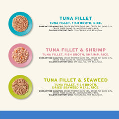 Applaws filete atún camarones lata: variedad sabrosa para estimular apetito.
