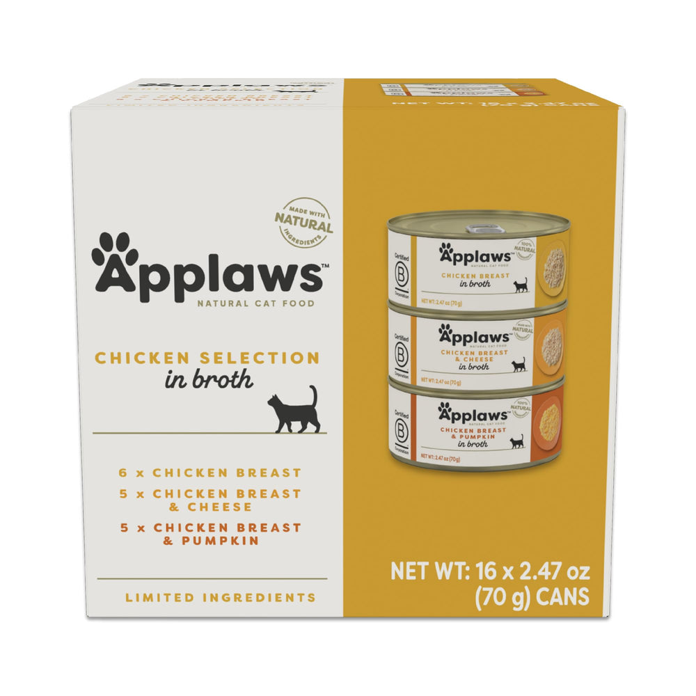 Applaws gato-pollo-natural: proteína de alta calidad y sabor auténtico.