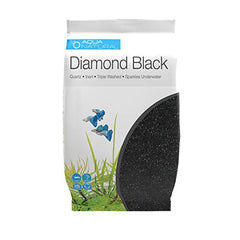 Aqua Natural grava cuarzo negro diamante aporta brillo y claridad al acuario.