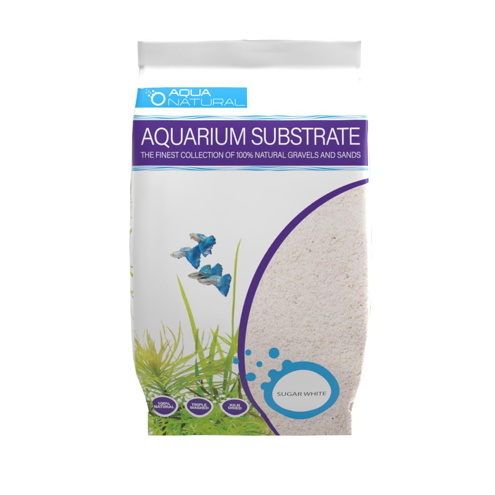 Aqua Natural Sable Blanc Sucre 10 lb, propre pour l'aquascaping