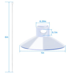 AQUANEAT bridas de sujeción deslizantes de 6 pulgadas para fijar decoraciones