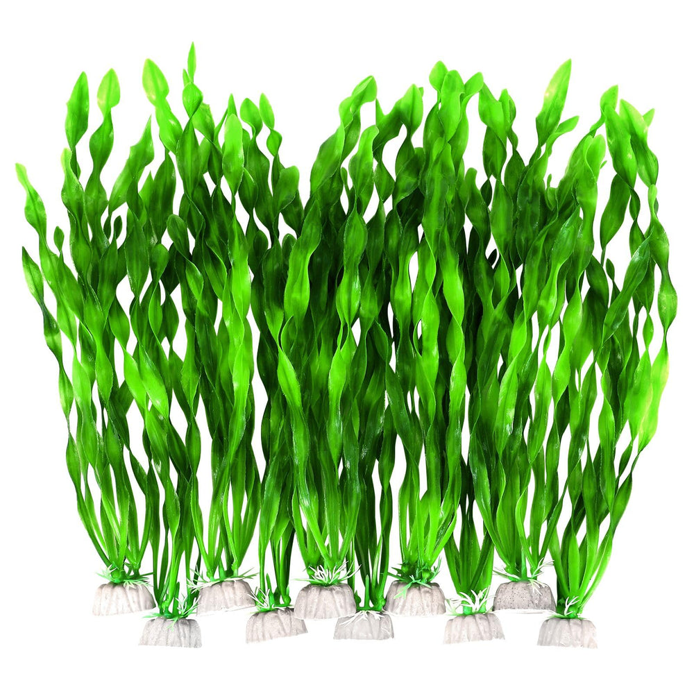 Aquaneat plantas artificiales para acuario 11,75 pulgadas, decorativas y seguras para peces.