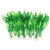 AQUANEAT plantas artificiales para acuario de 8 pulgadas aportan color verde natural