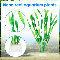 AQUANEAT planta artificial para acuario con hojas detalladas y realistas