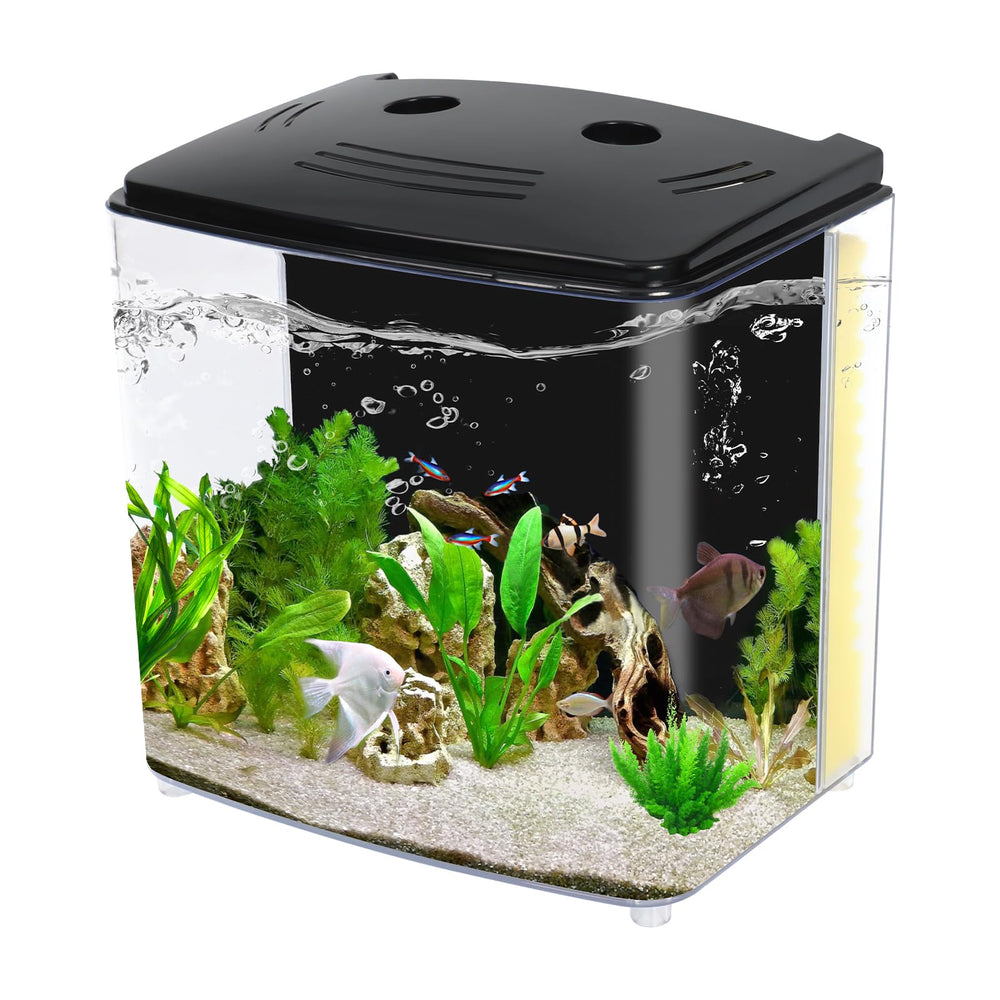 AQUANEAT tanque 1.2 galones con luz LED realza colores del Betta