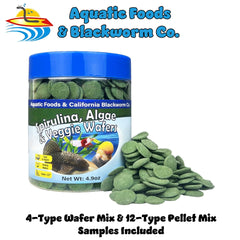Aquatic Foods Inc. galletas vegetales mixtas para peces y crustáceos en acuarios