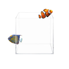 Aquatop cubo de vidrio de alta claridad para agua dulce y salada