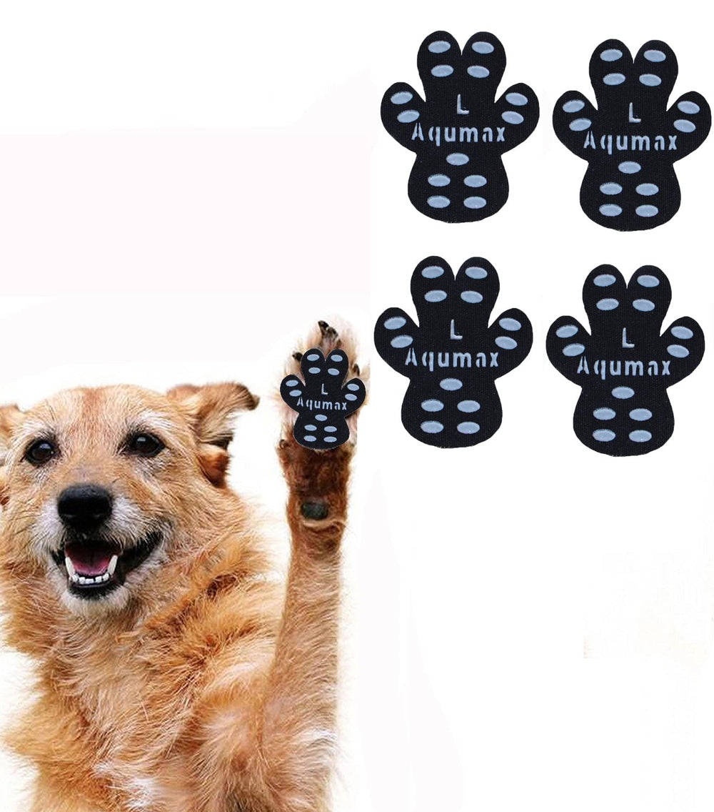 Aqumax protector patas antideslizante para perros, mejora la tracción en suelos lisos.