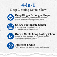 Ark Naturals Extreme Clean: masticable para raza grande con limpieza de dientes y placa.