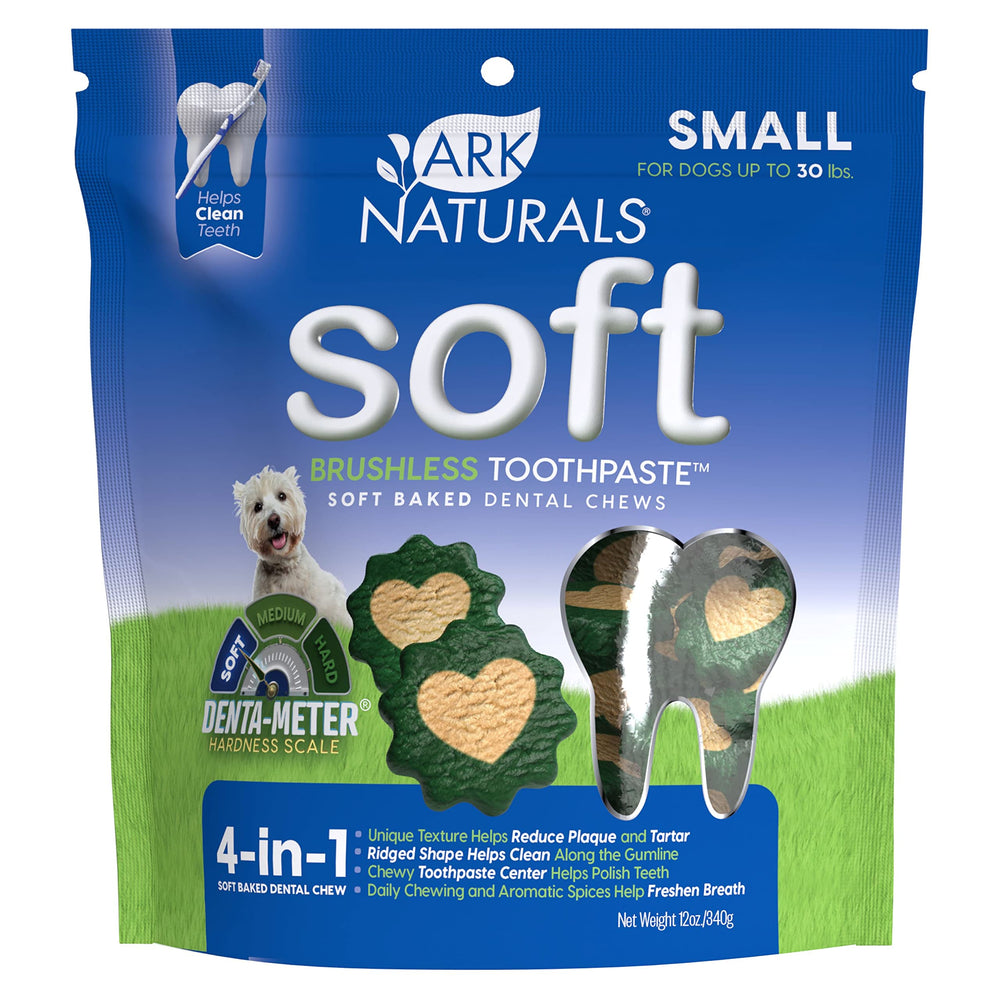 Ark Naturals pasta dental suave para razas pequenas, lista para masticar
