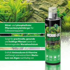 ARKA microbe-lift todo-en-uno, dosificación sencilla para acuarios con plantas ornamentales.