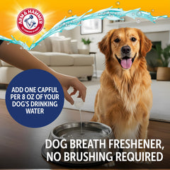 Arm & Hammer aditivo dental para perros; ayuda a reducir placa y sarro.