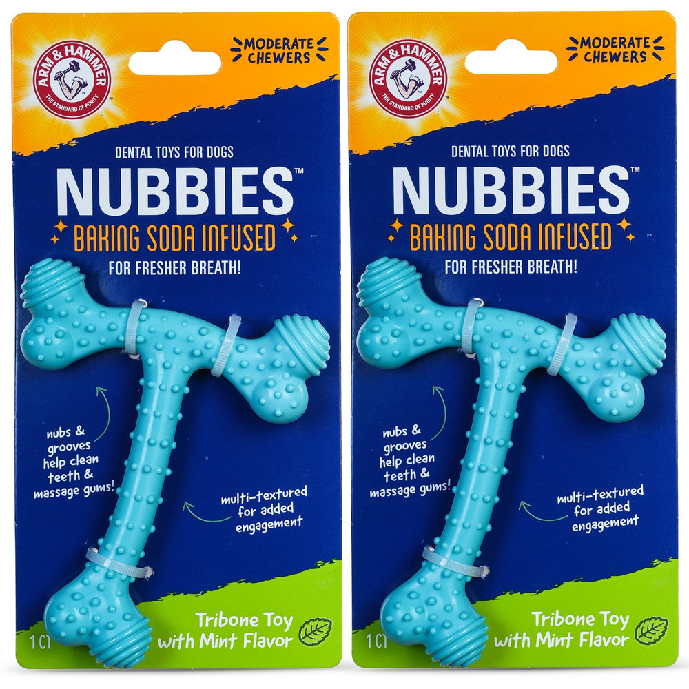 Arm & Hammer Nubbies T-Bone, juguete dental para perros, ayuda en la higiene dental durante masticación.