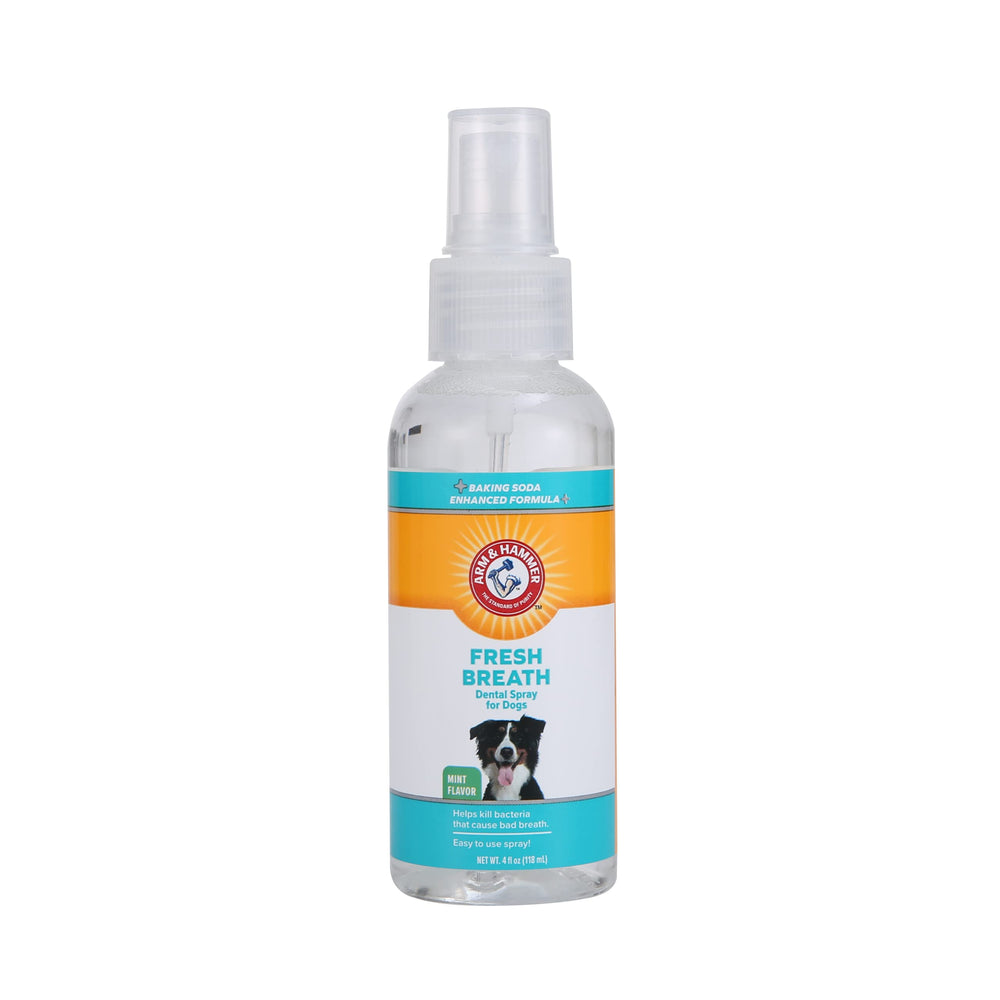 Arm & Hammer para Mascotas: botella de spray de menta para aliento fresco.