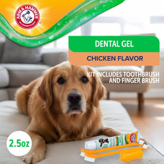 Pasta en gel sabor pollo de Arm & Hammer para perros.