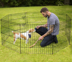 Artmeer Playpen con puerta plegable, acceso fácil para supervisar a tu mascota