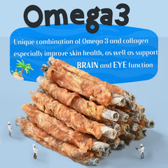 ASMPET Snacks pescado omega-3: favorece piel y pelaje