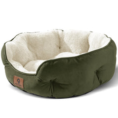 Asvin cama para perro pequeño, sherpa suave para descanso cómodo