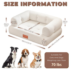 ATJafurn sillón elevado con altura de 13.8 pulgadas, acceso fácil para mascotas.