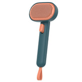 Brosse Slicker Aumuca avec nettoyage auto pour chiens et chats, pratique et efficace.
