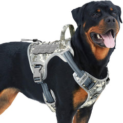 AUROTH Arnés táctico para perro con clip frontal para entrenamiento sin tirar.