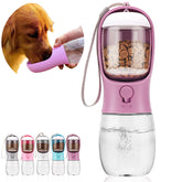 AVELORA botella 2 en 1 para perros, hidrata y snacks en un solo utensilio para paseos