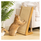 Avont rascador de sisal vertical en L de 25,6 pulgadas para gatos, protege muebles y ofrece estiramiento
