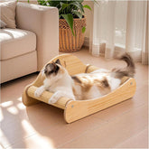 Avont rascador de gato con sisal y cama, vista general para estimulación y descanso
