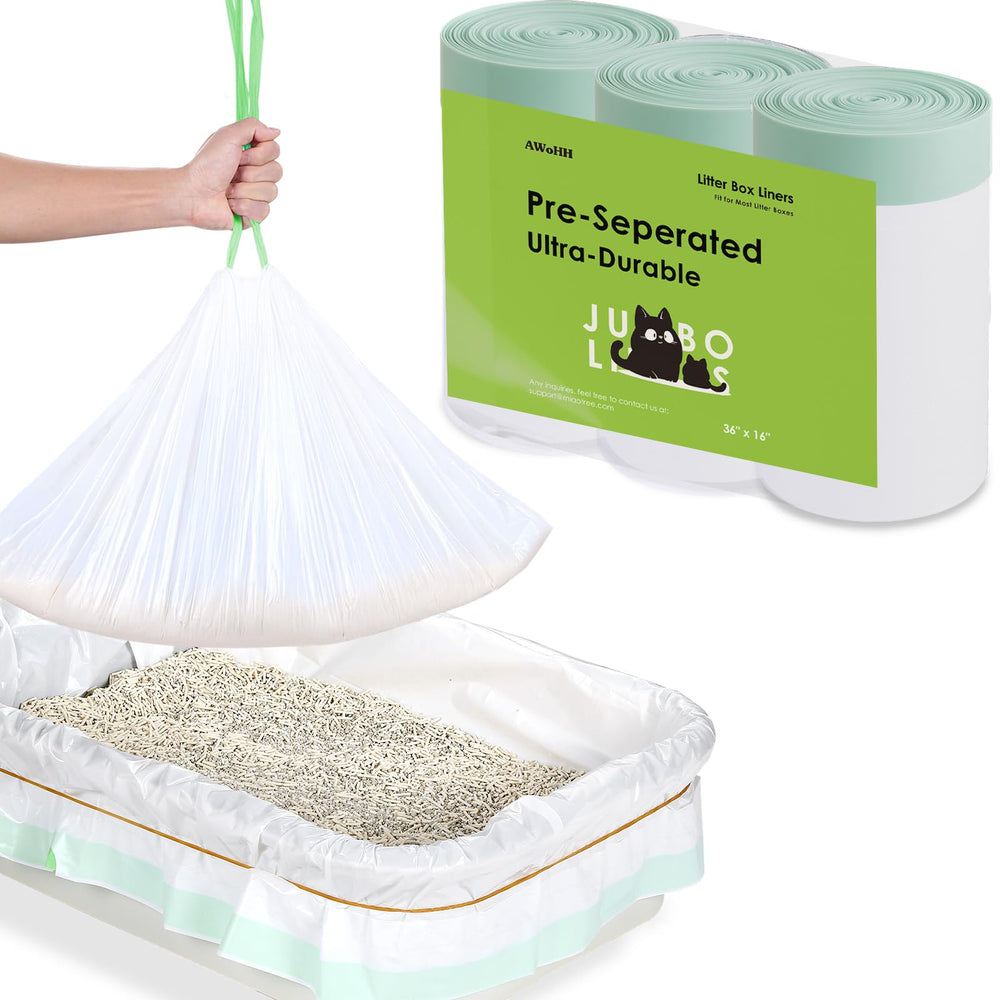 AWoHH bolsas-arena-gato, 42 unidades, duraderas para cambios limpios.