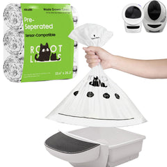AWoHH bolsas para robot de caja de arena, 90 unidades, compatibilidad total y manejo limpio.