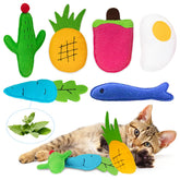 AWOOOF juguete catnip conjunto peluche frente, ideal para juego supervisado en interior