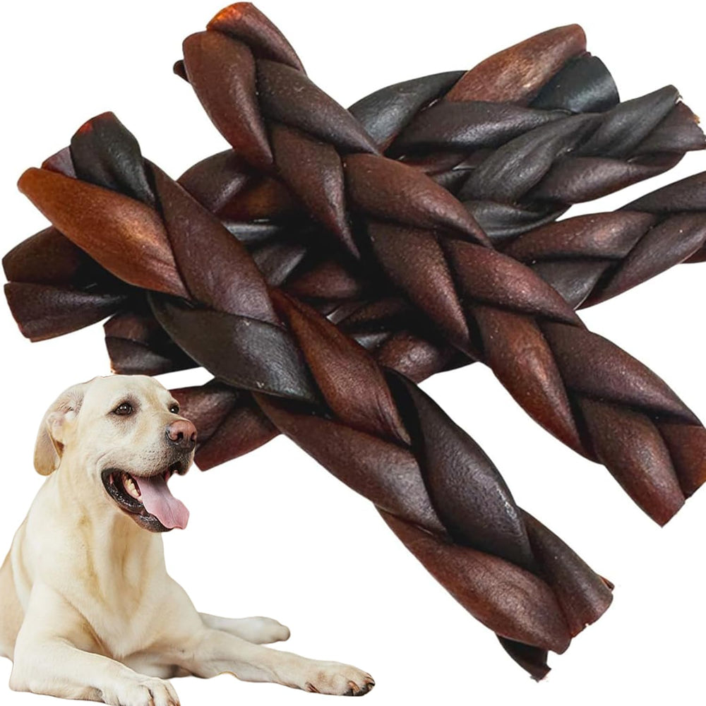 AZRAPAWS palitos colágeno trenzados para perros medianos y grandes, masticación duradera