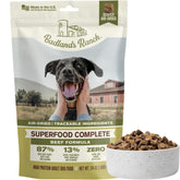 BADLANDS RANCH empacado en bolsa para perros, fácil de almacenar.