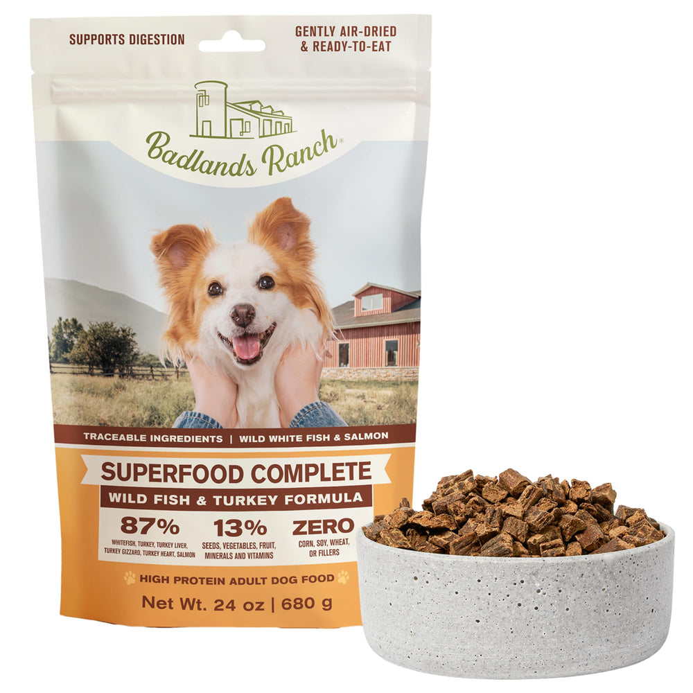 Badlands Ranch empaque 24oz, práctico para alimentar perros activos.