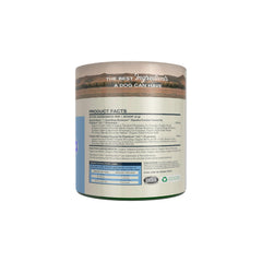 Badlands Ranch Super Gut Biotics, cuchara de medición, facilita dosis diarias para el bienestar digestivo canino.