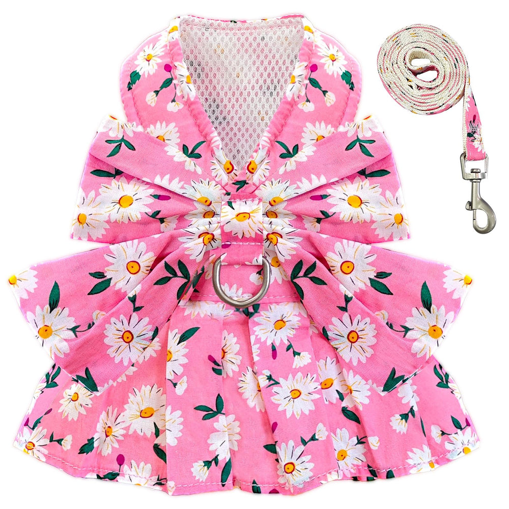BAEJMJK vestido para perro con lazo margarita, cómodo y elegante.