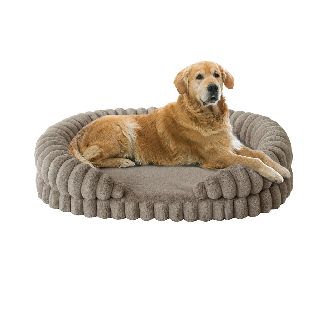 Cama BALANCE calmmante para perro extragrande con forma oval, ideal para descanso profundo