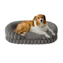 BALANCE cama para perros grandes, cama oval de 36 pulgadas para descanso cómodo.