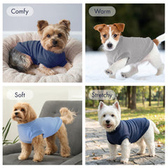 baobicute camiseta perro triple pack talla ajustable, recomendado para un ajuste perfecto