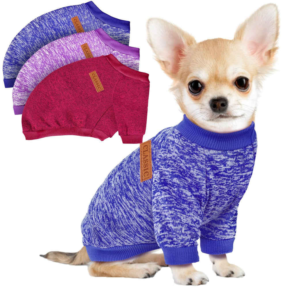 Baobicute tres sudaderas para perro pequeño pack, perfecto para el invierno.