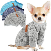 Baobicute trio de sudaderas para perros diminutos en colores variados, ideales para salidas
