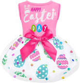 BAOBICUTE vestido de Pascua para perro con tul y lazo, ideal para fiestas