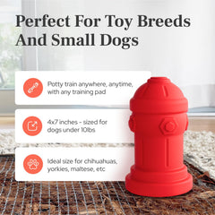 Bark Potty peso estable para evitar vuelcos durante el uso.