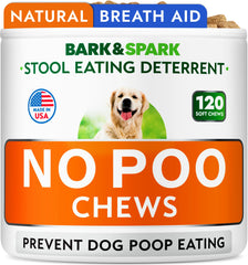 BARK&SPARK masticables-deterrente coprofagia para perros, ayuda a reducir ingerir excrementos